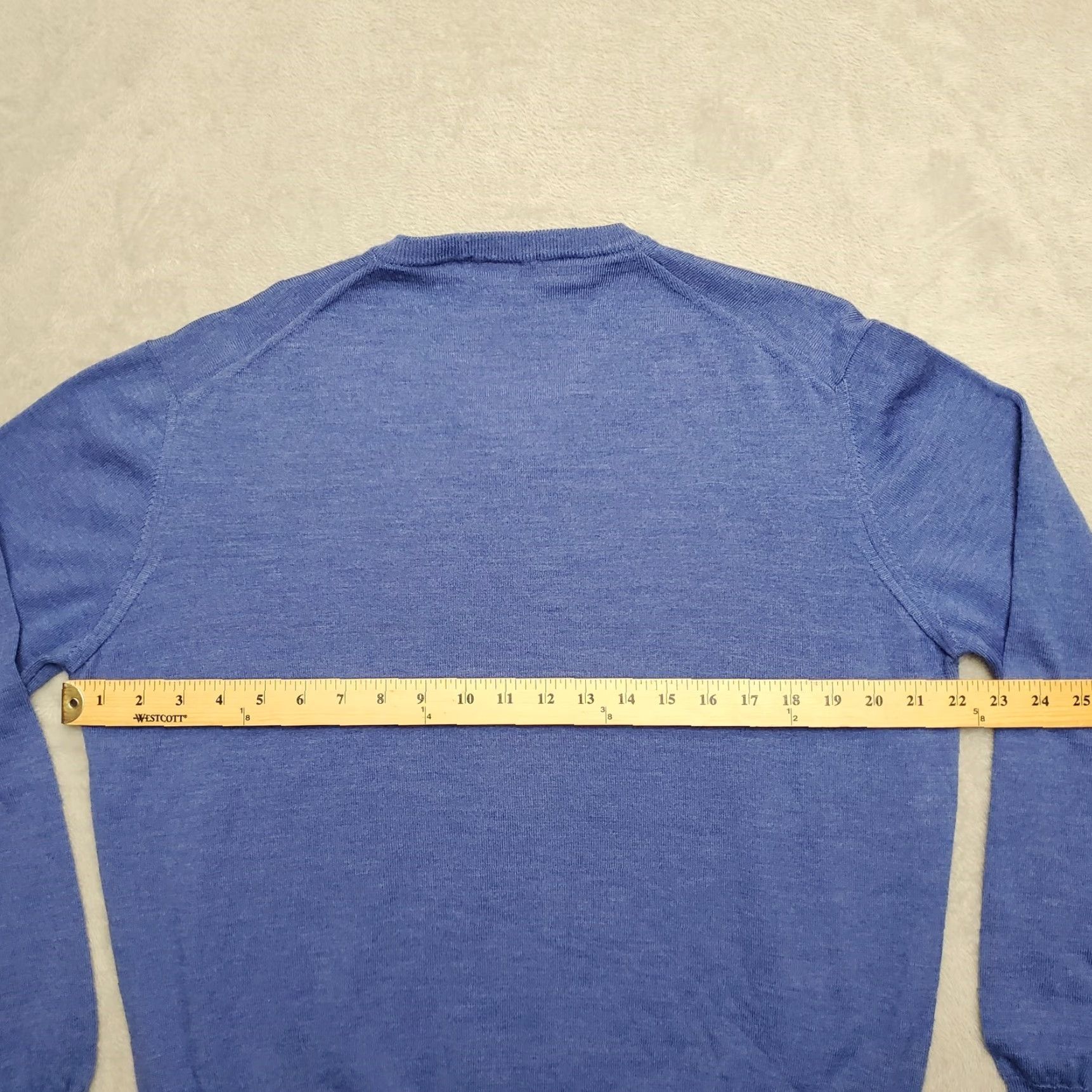Vintage VINTAGE Gioferrari Sweater Mens 2XL Blue 100% Extra Fine Merino Wool V-Neck Casual Wool Knit Long Sleeve Mens Swing Size US XXL / EU 58 / 5 - 8 Thumbnail