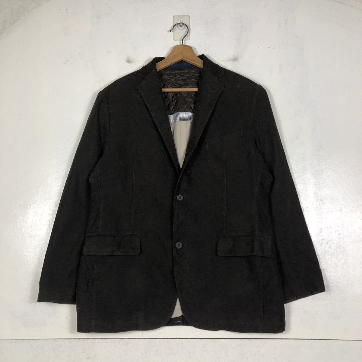 Blue Blue Japan 🔥WORK CHORE JACKET BIKER OCEAN BLUE ISSEY MIYAKE Size US M / EU 48-50 / 2 - 13 Thumbnail