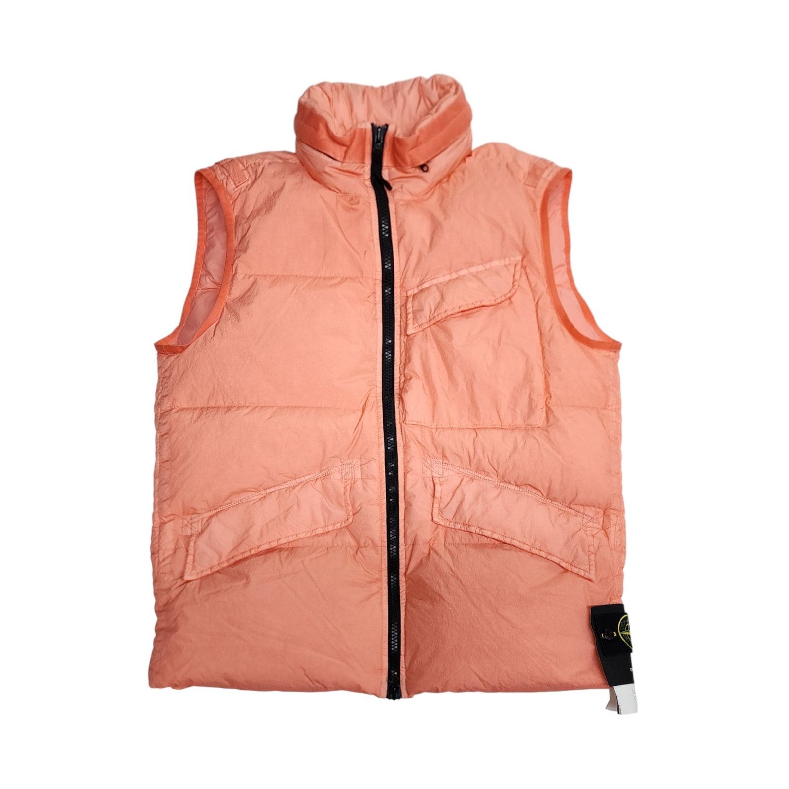 Stone Island Down Vest Orange Large $795 Size US L / EU 52-54 / 3 - 4 Thumbnail