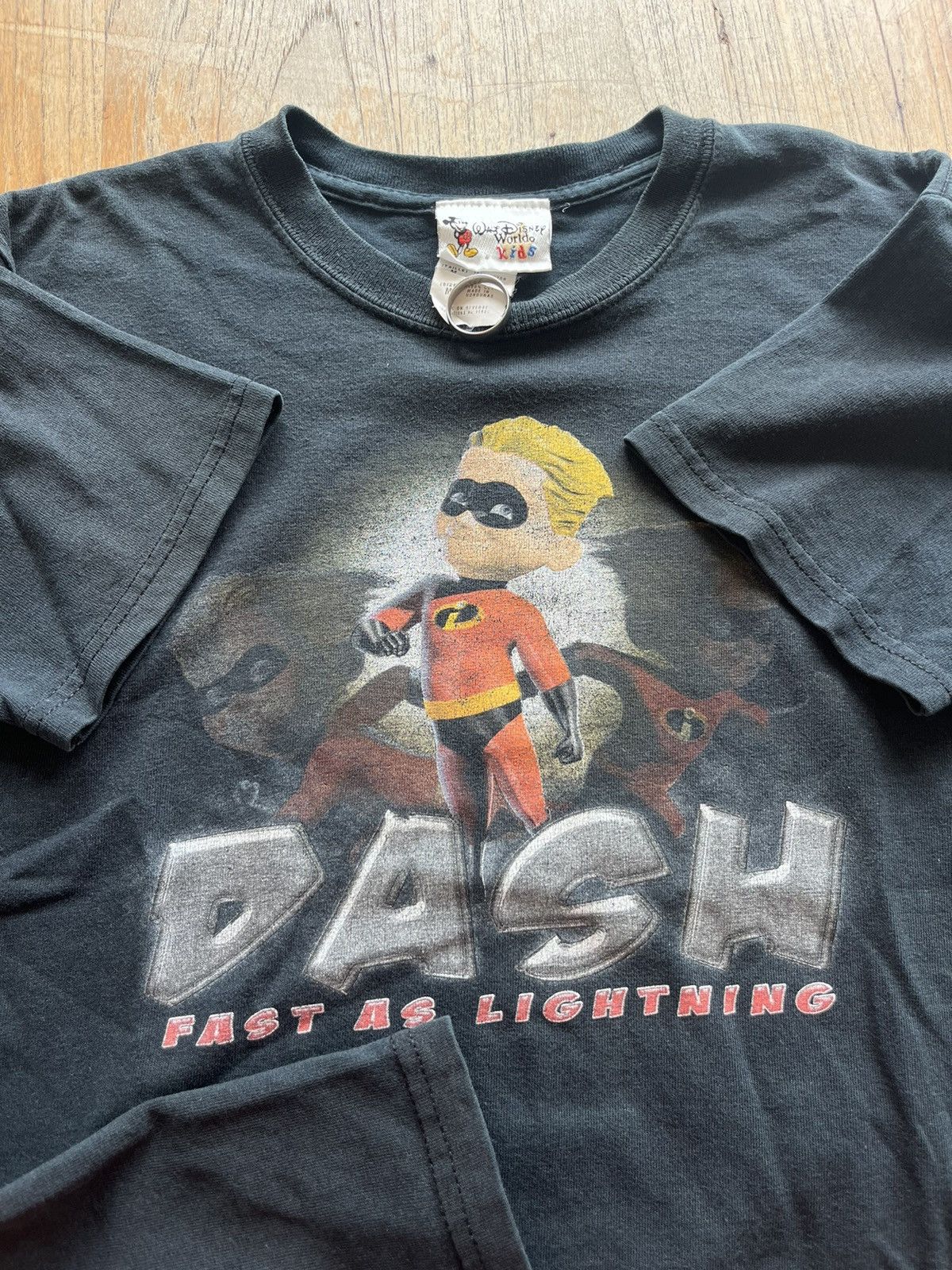 Disney × Vintage Vintage DASH Fast as Lightning ( KID Size) Tshirt Size US M / EU 48-50 / 2 - 5 Thumbnail