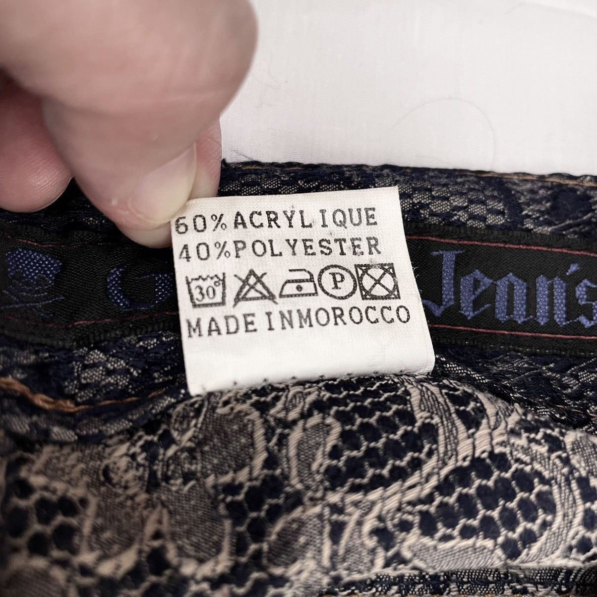 Jean Paul Gaultier 1998 Jean Paul Gaultier Lace Floral Pants Jeans Vintage Size 30" / US 8 / IT 44 - 13 Thumbnail