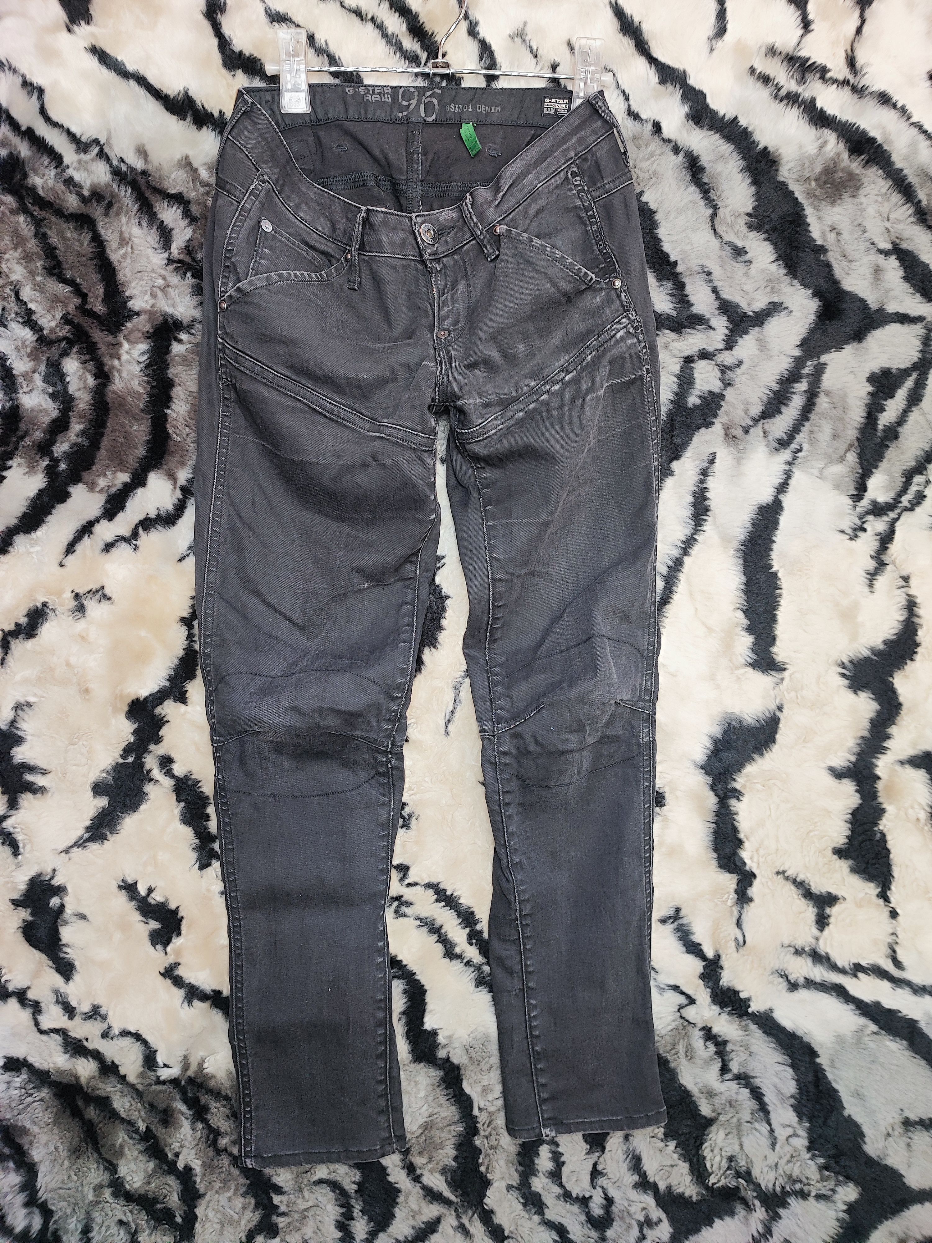 G-Star Mens G Star Raw 96 Denim Stretch Jeans Low Rise Size US 31 - 2 Thumbnail