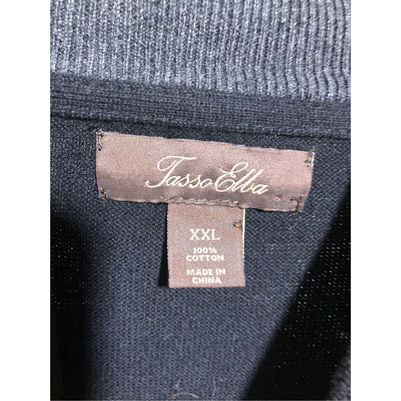 Tasso Elba Tasso Elba Women’s Black and Gray Diamond Pattern Cardigan P Size US XXL / EU 58 / 5 - 7 Thumbnail