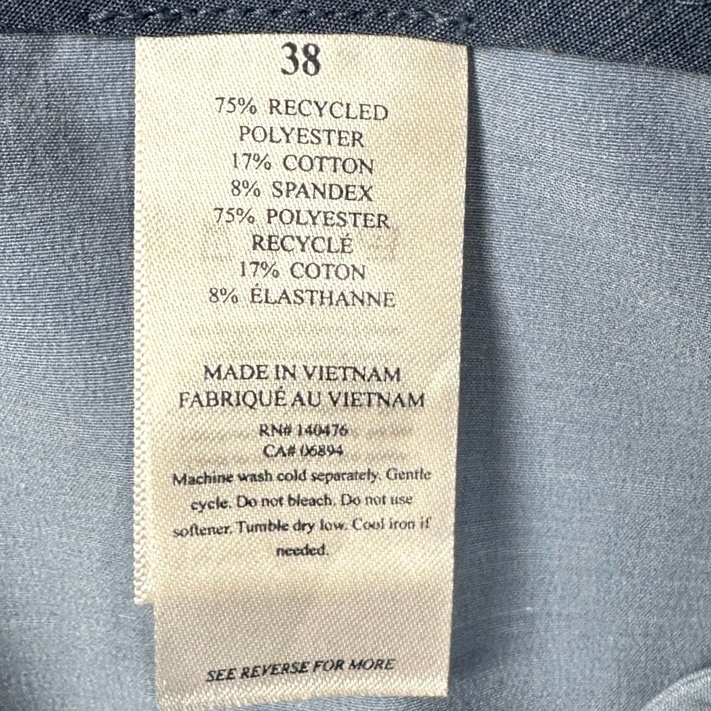 Faherty Faherty All Day Shorts Mens 38 Light Blue Hybrid Quick Dry Flat Front Chino Casual Travel Size US 38 / EU 54 - 4 Thumbnail