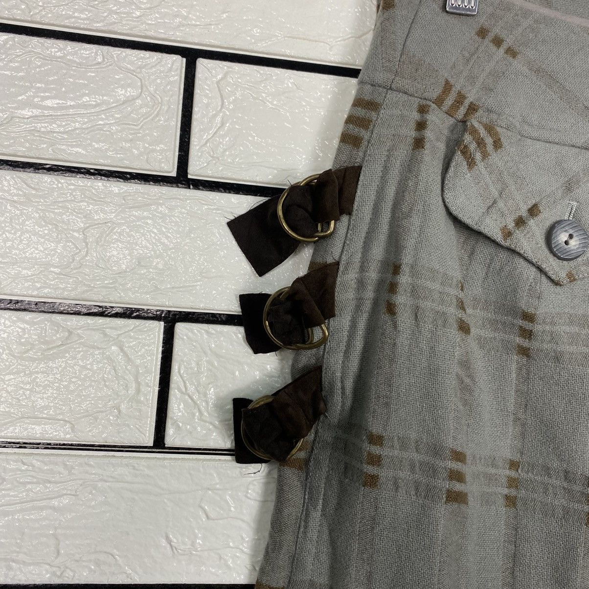 Japanese Brand 📌Vintage Skirt Bondage Style Tartan Martina Dietrich Size 28" / US 6 / IT 42 - 9 Thumbnail
