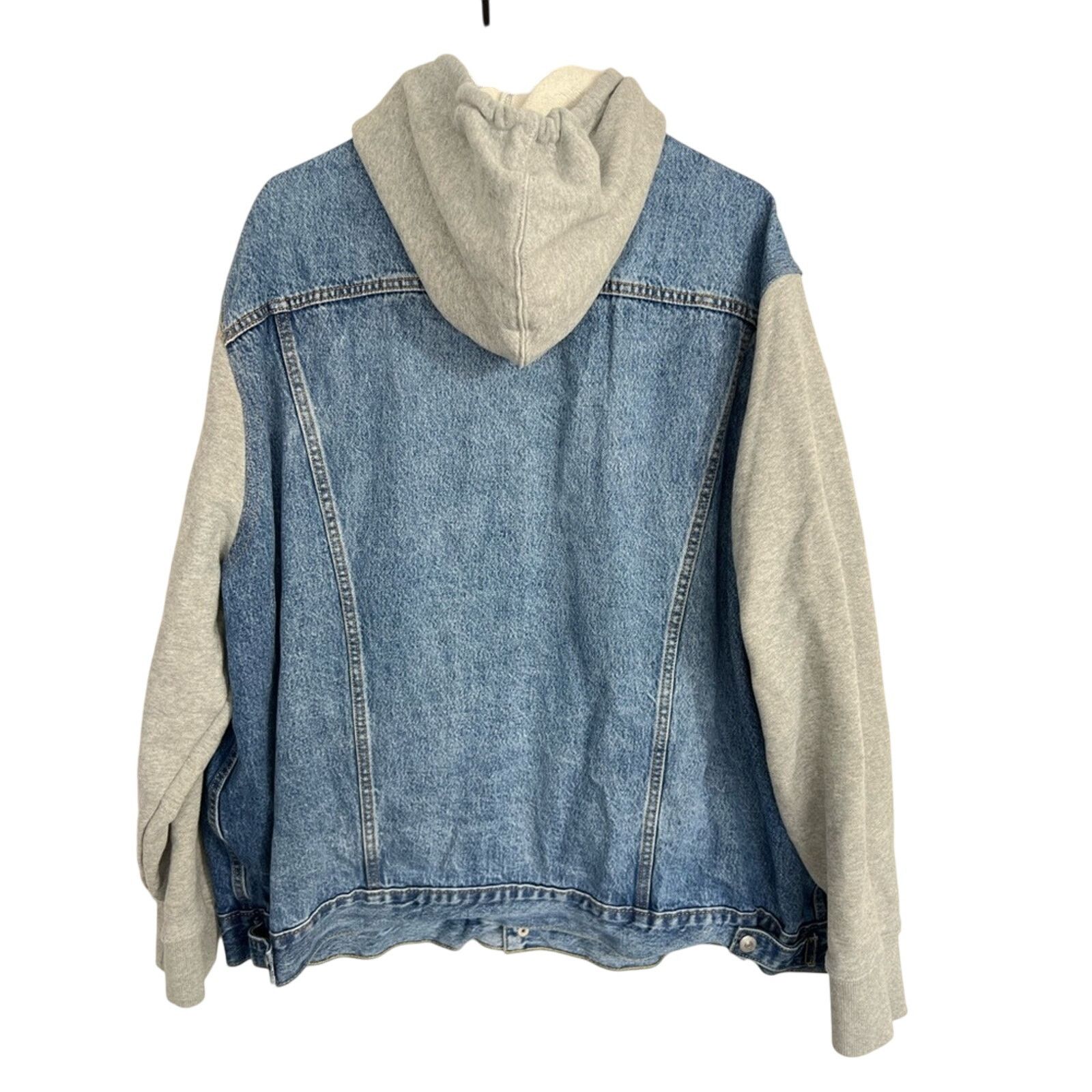Levi's Levi’s Denim Jeans Hybrid Hoodie Trucker Jacket XXXL CLEAN Size US XXL / EU 58 / 5 - 3 Thumbnail