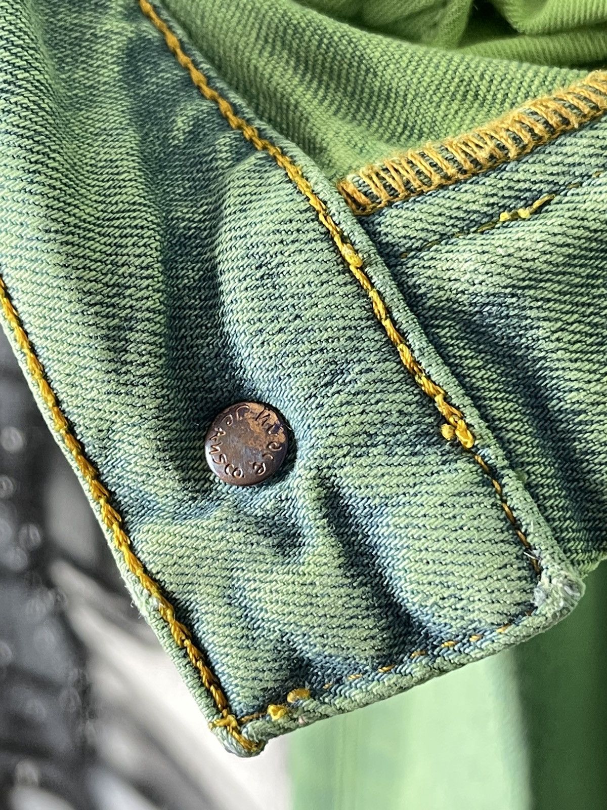 Nudie Jeans Nudie Jeans Co. Light Green Slim Fit Denim Jeans Size 33 Size US 33 - 19 Thumbnail