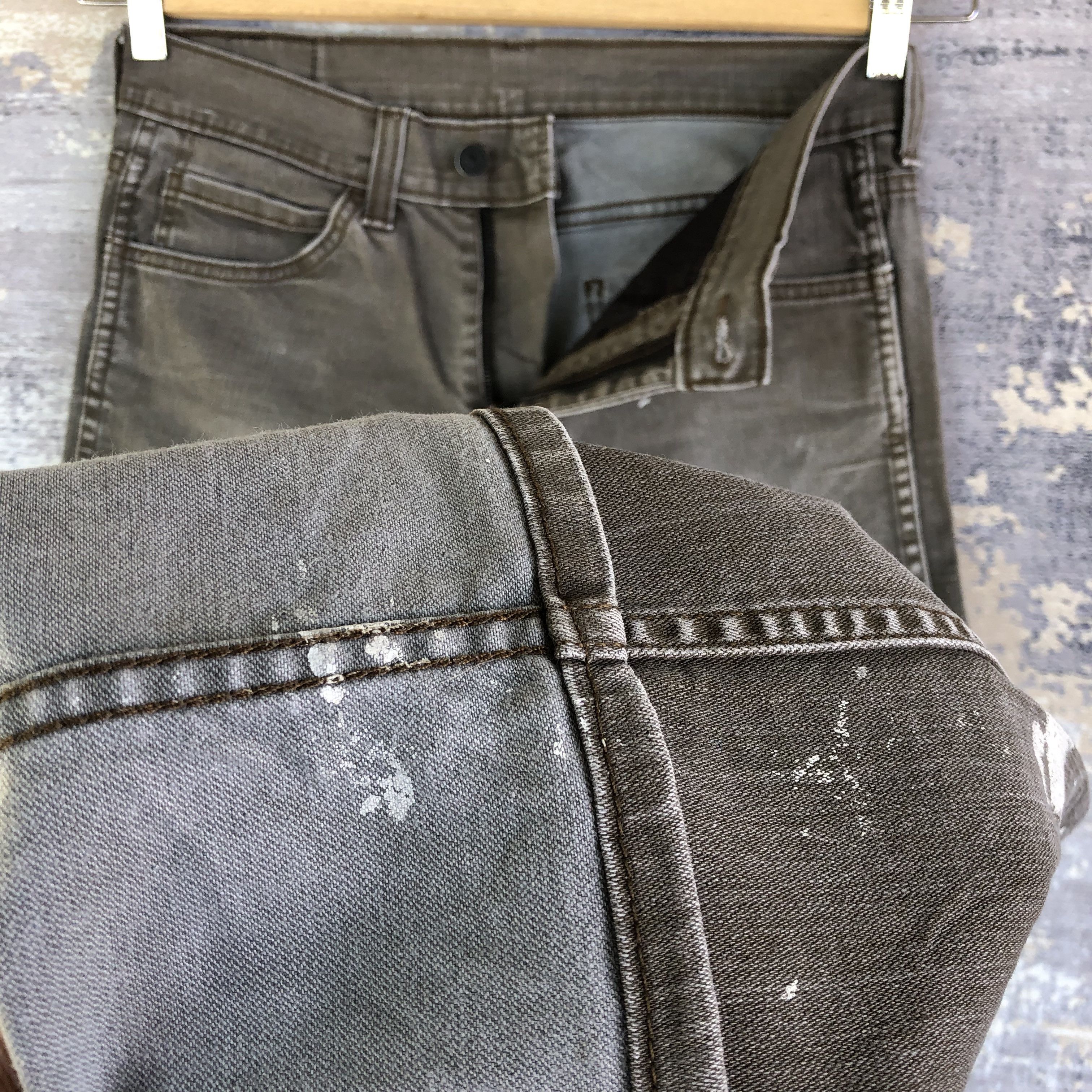 Levi's × Vintage Vintage Faded Black Levis 511 Paint Splatter Ash GrayJeans Size US 30 / EU 46 - 8 Thumbnail