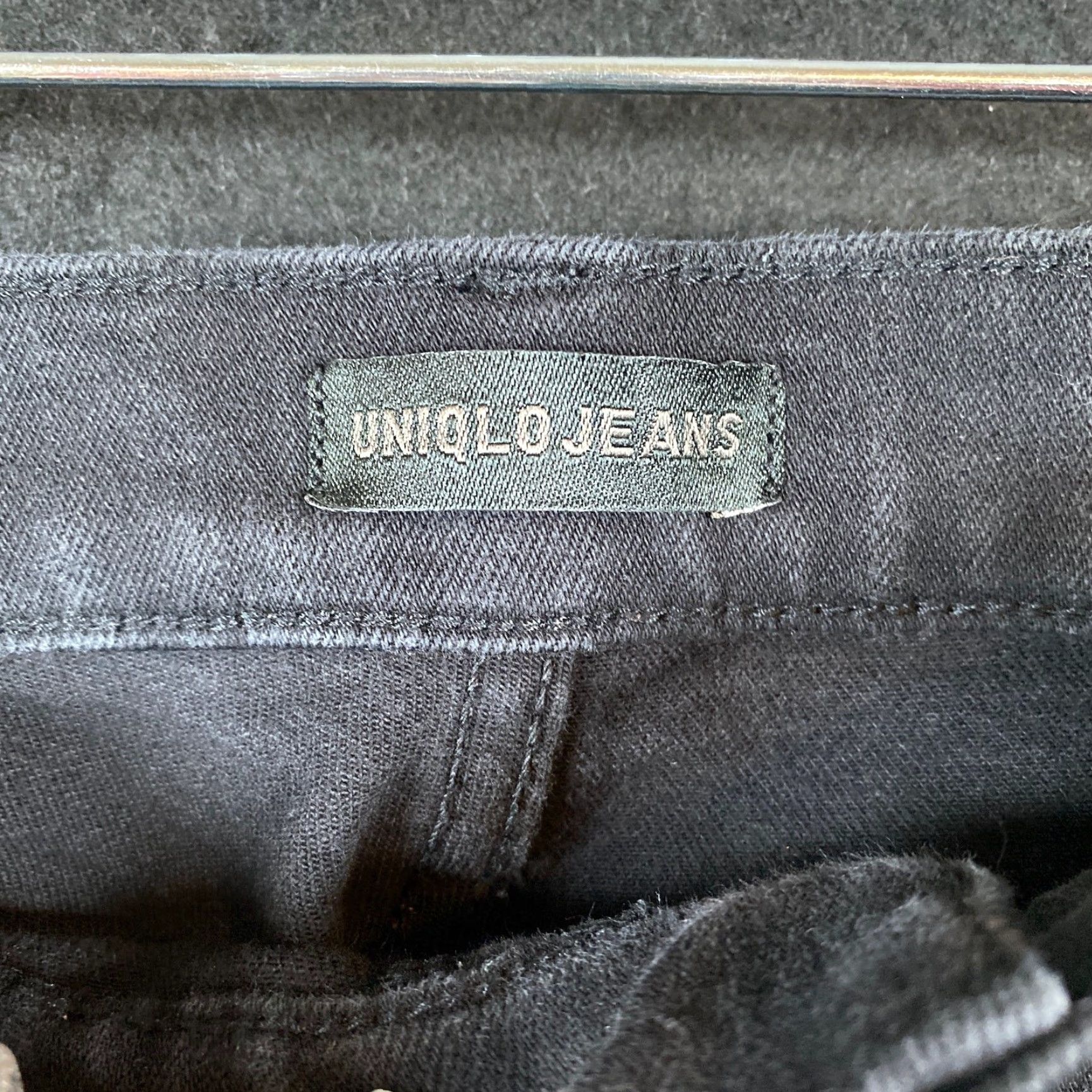 Uniqlo Uniqlo Jeans Black Denim High Rise Ankle Cotton Blend Stretch 4 Womens Jeans Size 27" / US 4 / IT 40 - 5 Thumbnail