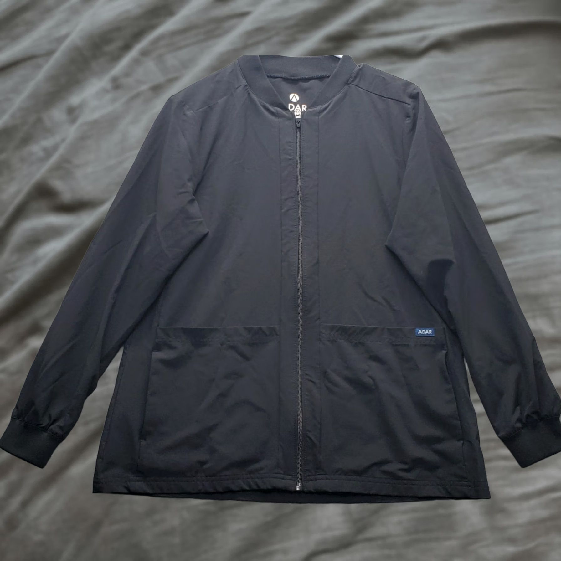 Vintage Adar Addition Bomber Jacket - Womens Medium Black Lined Formal Long Sleeve Zip Up Size M / US 6-8 / IT 42-44 - 1 Thumbnail