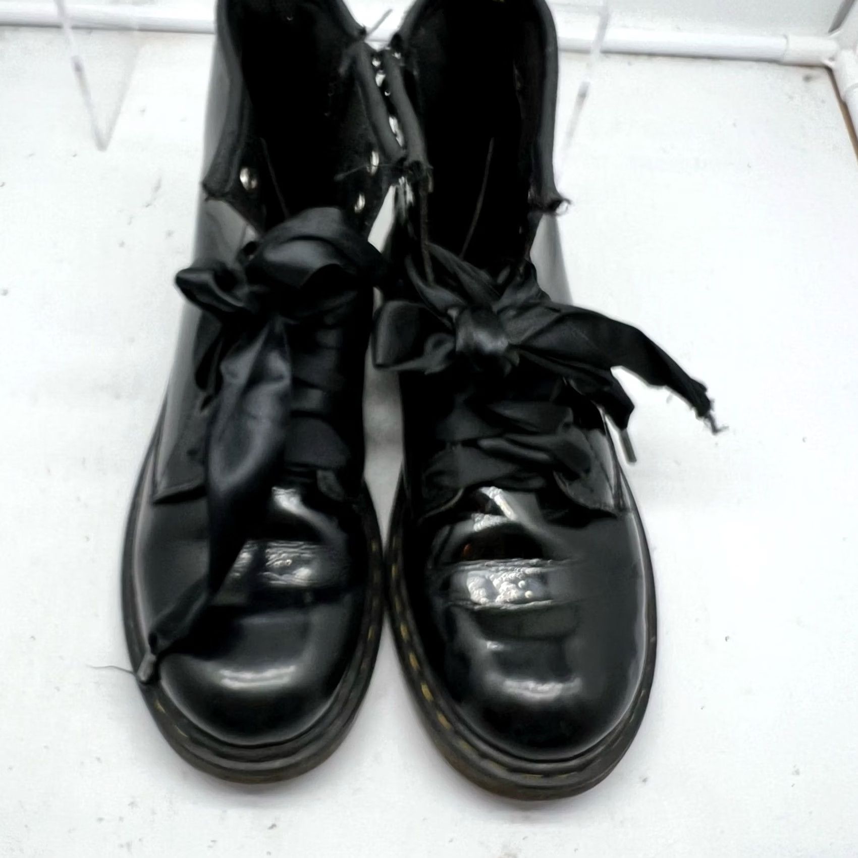 Dr. Martens Dr Martens Boot Womens 5 Black Combat Punk Size US 5 / IT 35 - 3 Thumbnail