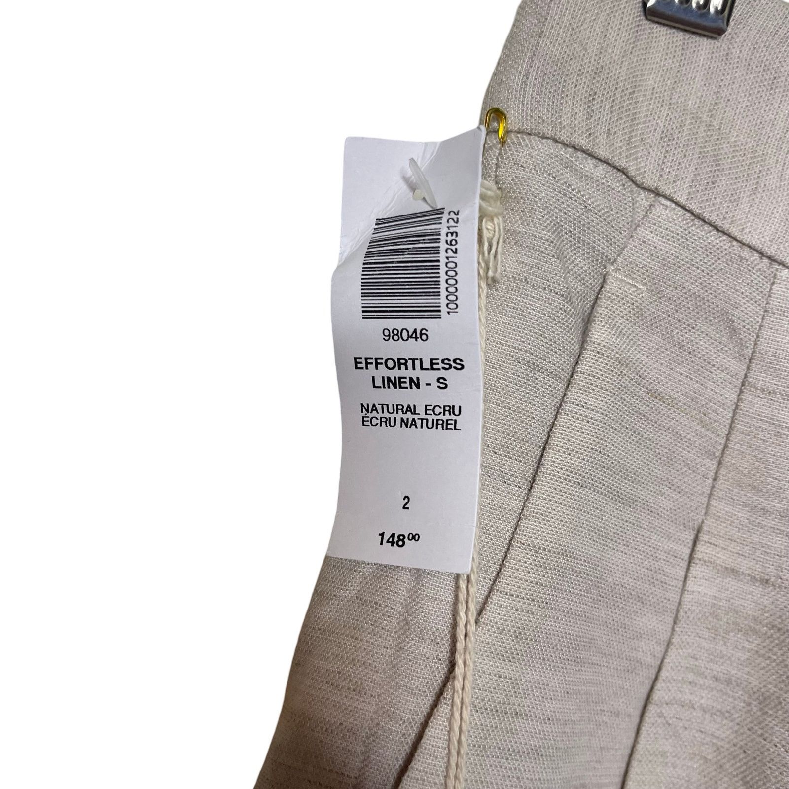 Aritzia New Aritzia Wilfred The Effortless Pant Linen in Natural 2 Size 26" / US 2 / IT 38 - 5 Thumbnail