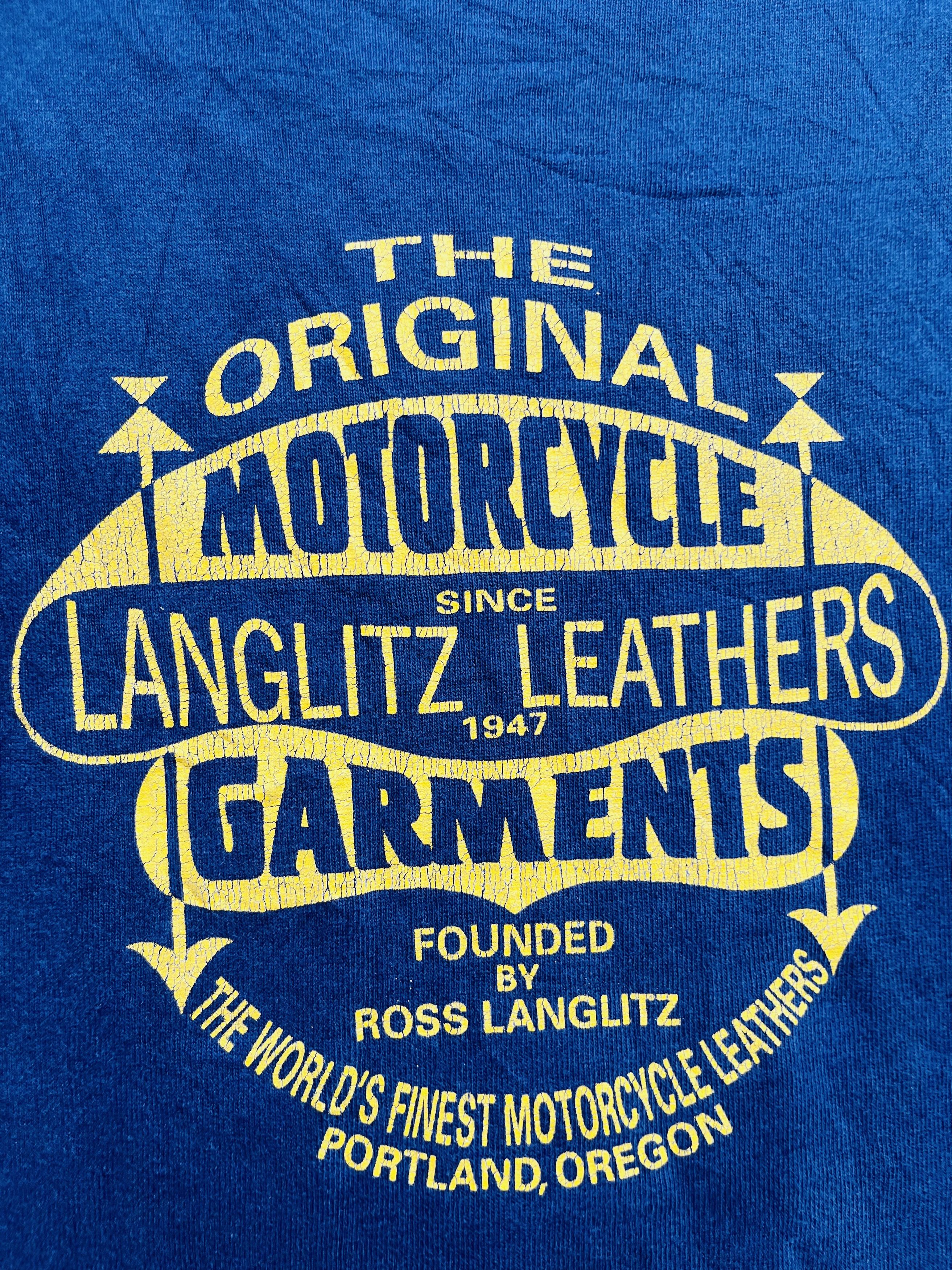 Japanese Brand Vintage Langlitz Leather Motorcycle Streetwear Style Size US L / EU 52-54 / 3 - 5 Thumbnail