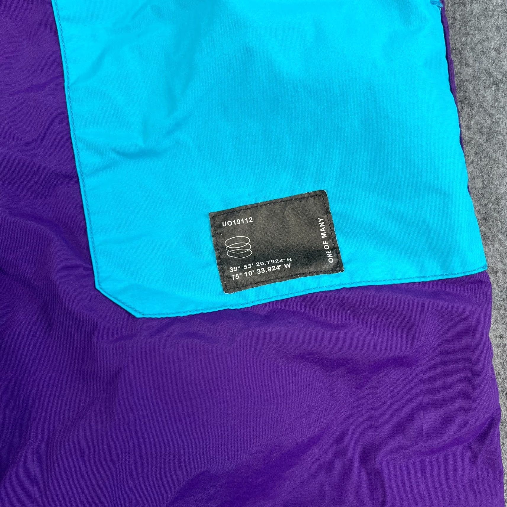 Urban Outfitters Urban Outfitters Track Pants Colorblock Windbreaker Purple Teal Medium Retro Ski Mens Pants Size US 31 - 7 Thumbnail