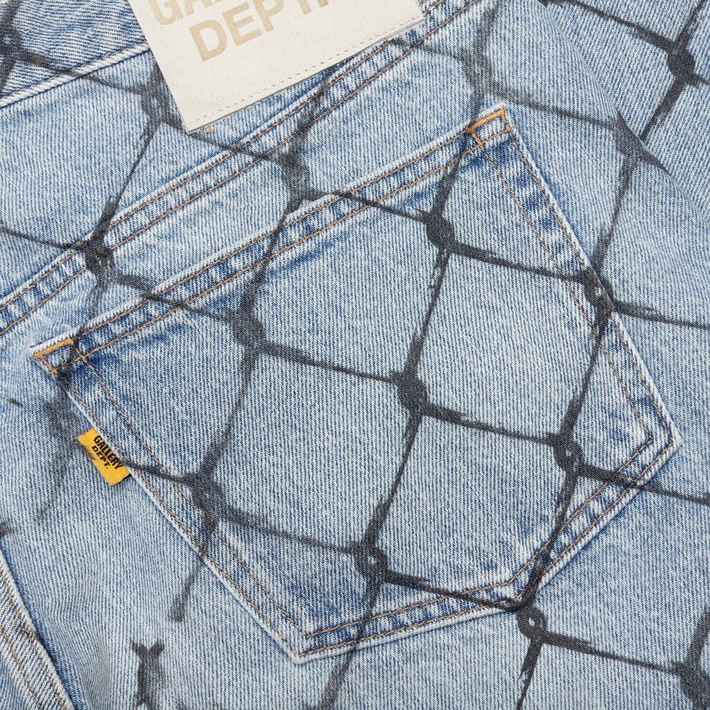 Gallery Dept. o1mle0825 Cage 5001 Denim Pants in Indigo Blue Size US 34 / EU 50 - 4 Thumbnail