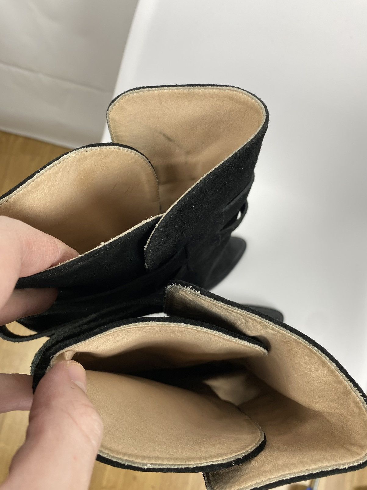 Other Scervino Street Waxed Suede High Heel Boots size 37 Size US 7 / IT 37 - 11 Thumbnail