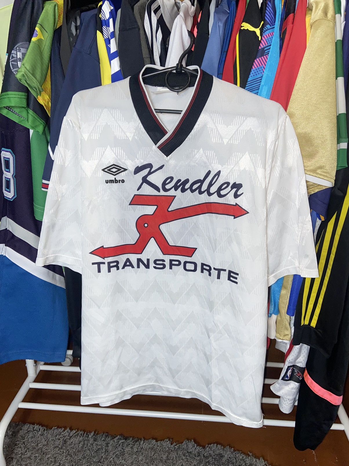 Vintage VINTAGE FOOTBALL 88/90 SOCCER UMBRO JERSEY BLOCK CORE #11 Size US XL / EU 56 / 4 - 1 Thumbnail
