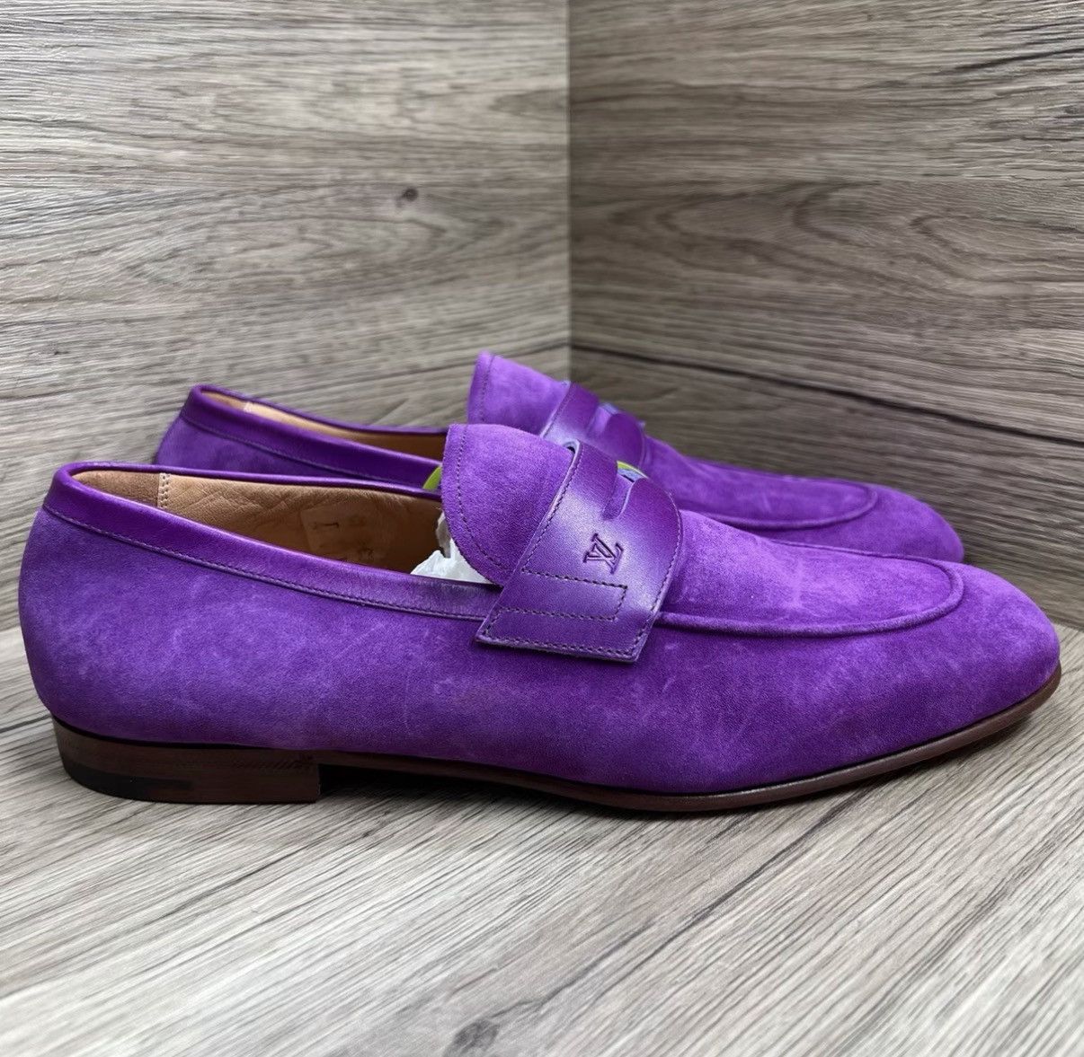 Louis Vuitton Louis Vuitton Glove Purple Loafers J41 Size US 8 / EU 41 - 3 Thumbnail