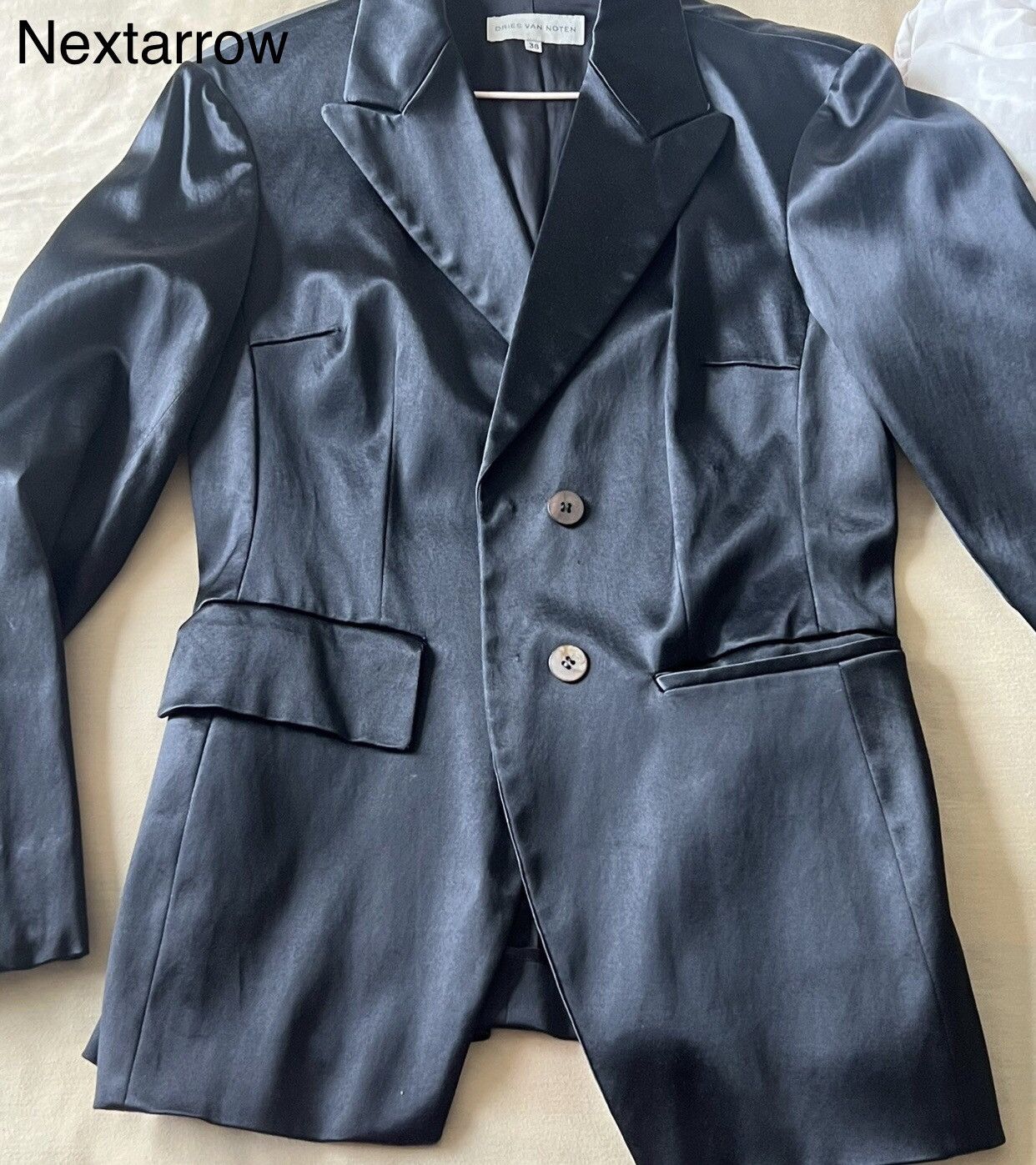 Dries Van Noten Dries van noten Silk waistband suit jacket 2412-Nextarrow Size 36S - 2 Thumbnail