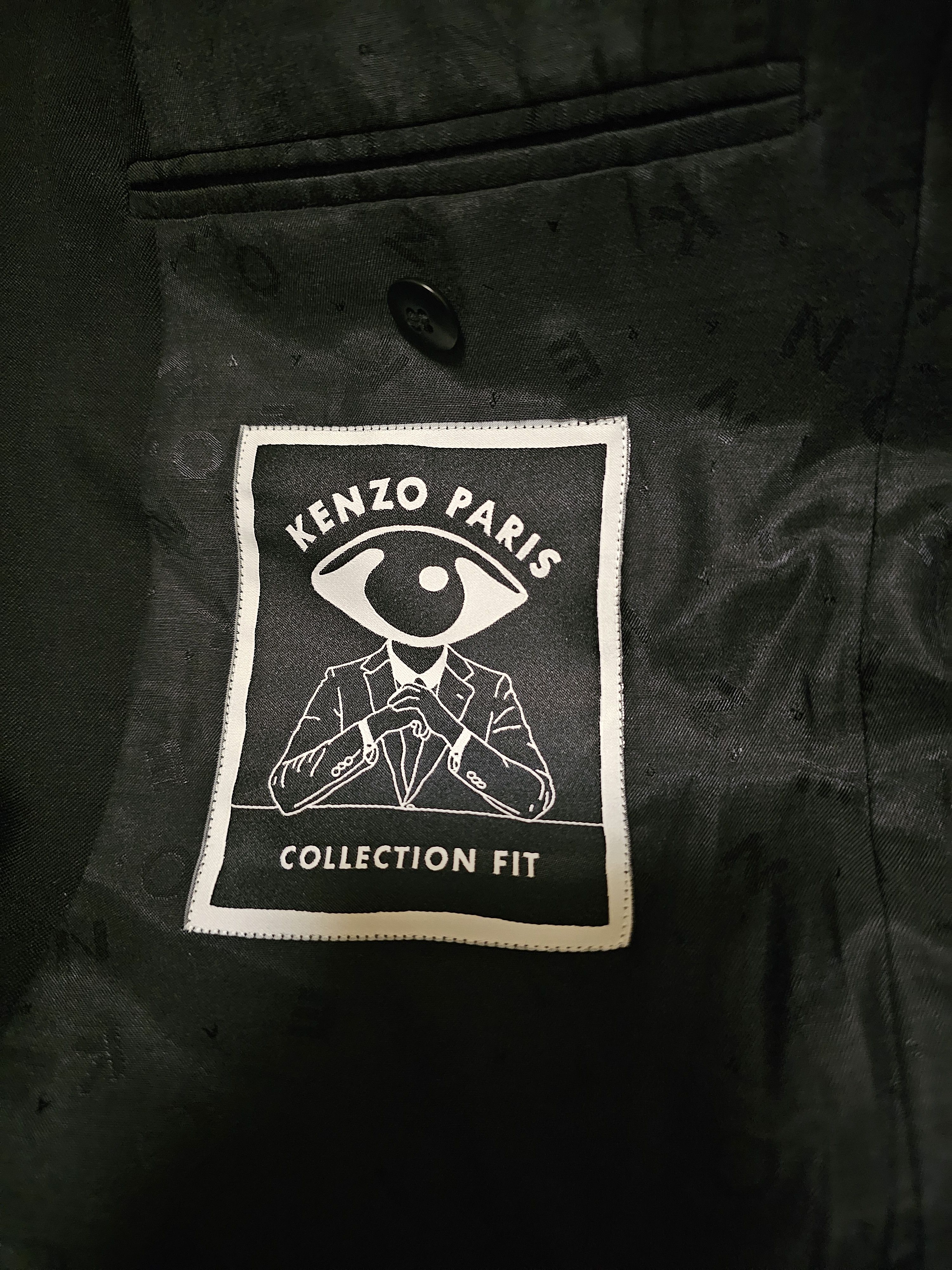 Kenzo Kenzo men's wool black suits size 48 like new Size 48R - 7 Thumbnail