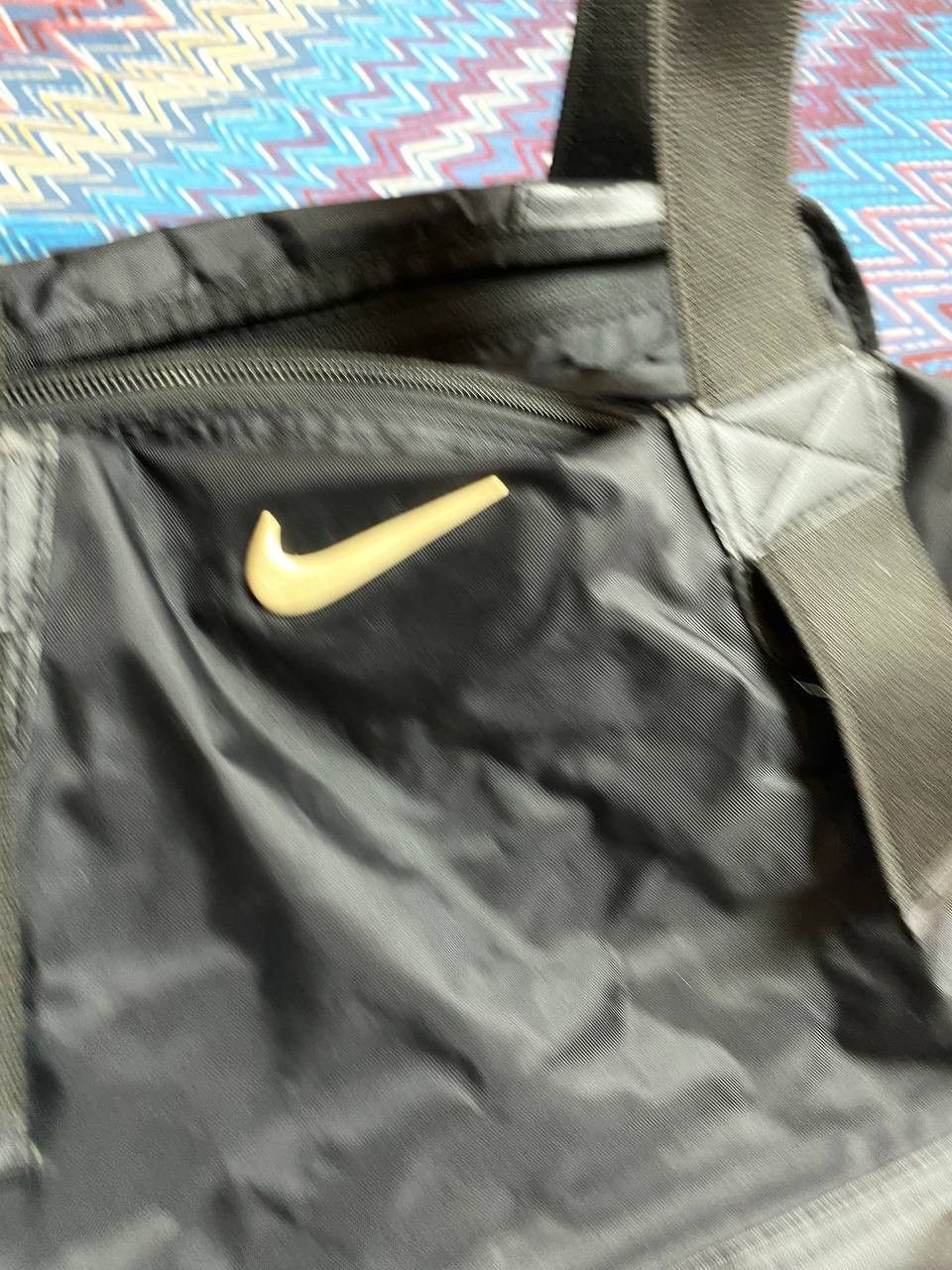 Nike bag with handles black Nike big logo Vintage streetwear Size ONE SIZE - 7 Thumbnail