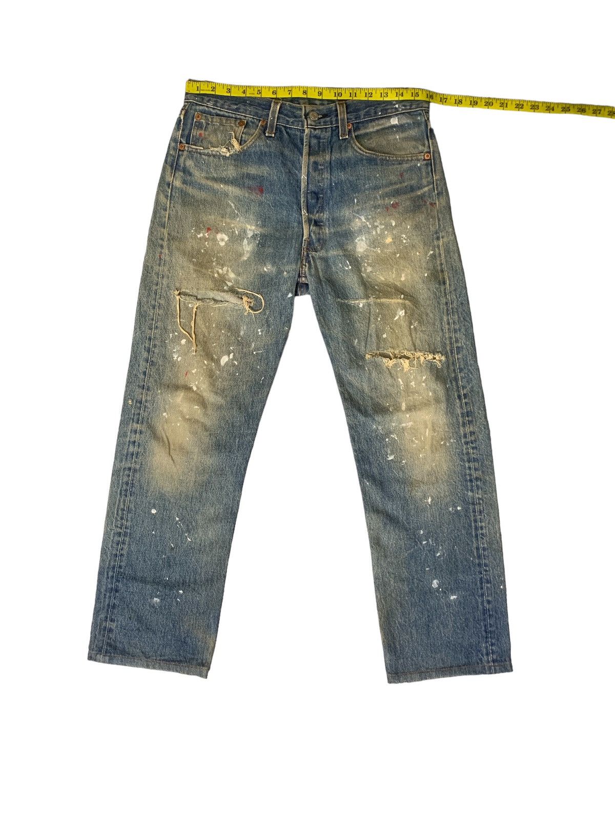 Levi's Vintage Clothing Rare Design Vintage Levi’s 501xx Distressed Denim Size US 32 / EU 48 - 8 Thumbnail