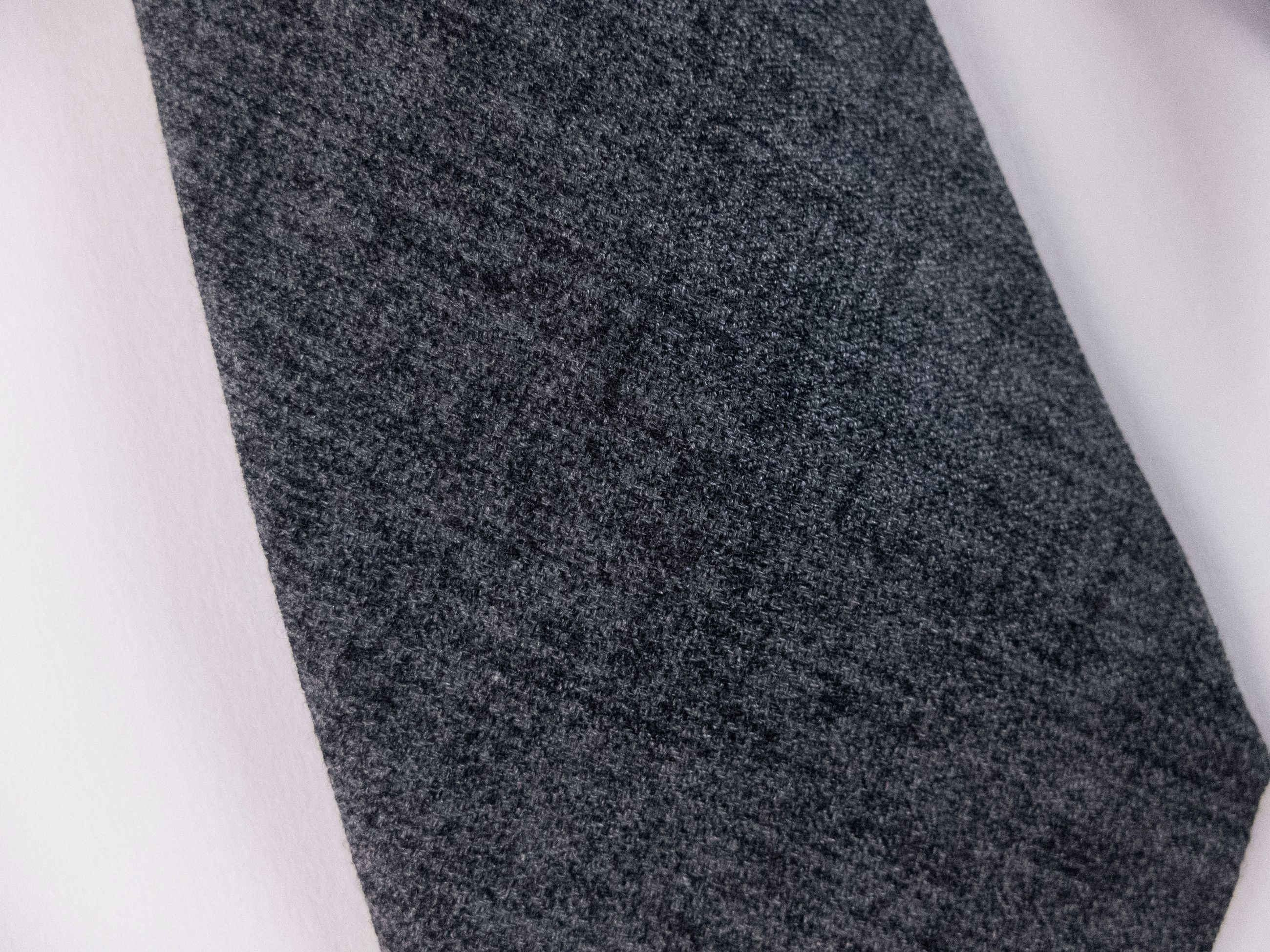 Isaia ISAIA Napoli gray 7 fold wool silk blend tie authentic NWT Size ONE SIZE - 2 Thumbnail