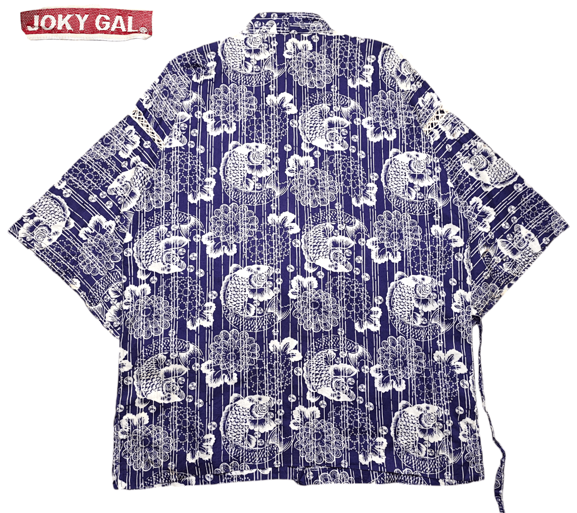 Japanese Brand Kimono Fish Koi Full Print Size M / US 6-8 / IT 42-44 - 2 Thumbnail