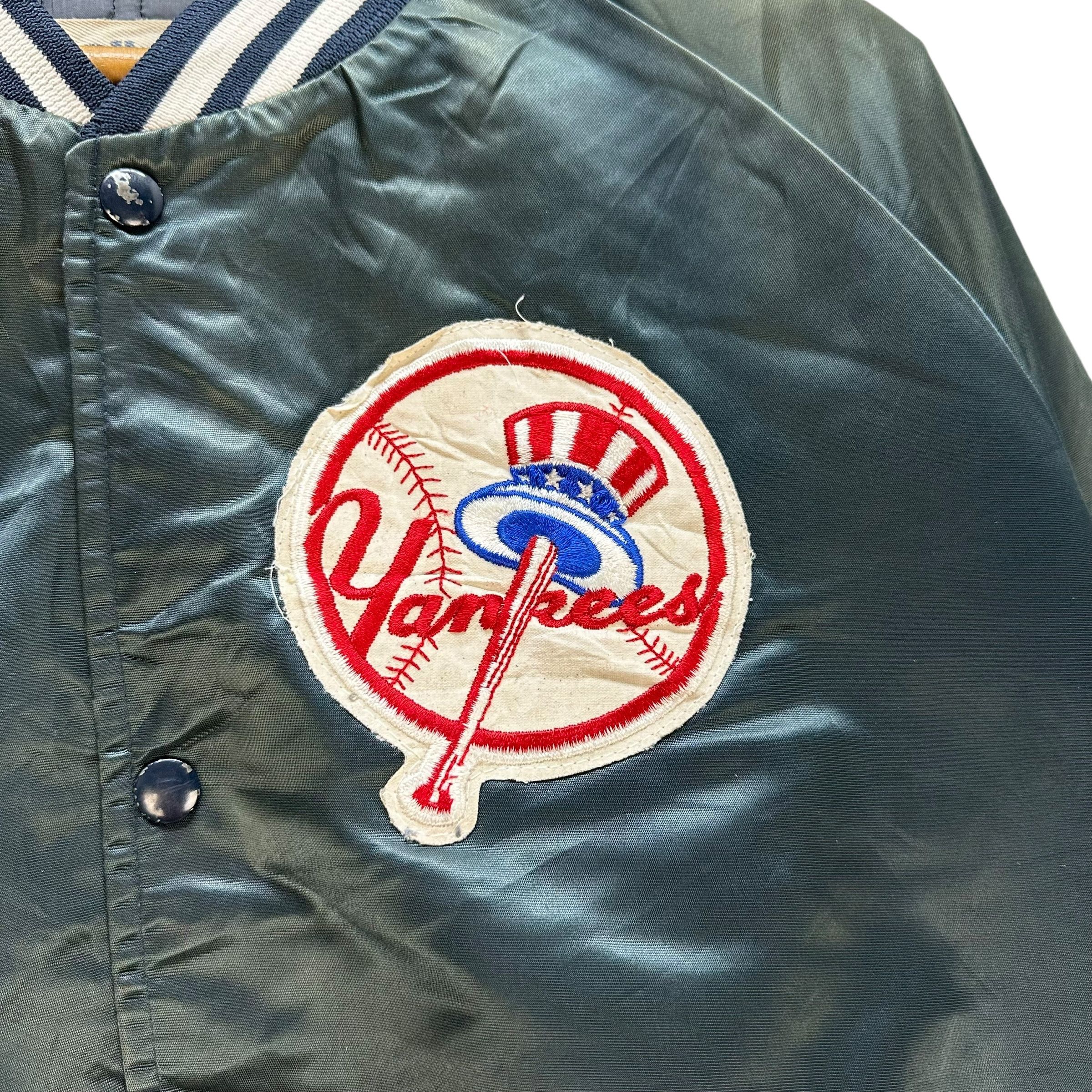 New York Yankees Vintage YANKESS Big Logo Green Stadium Jacket #A56-1295 Size US XL / EU 56 / 4 - 5 Thumbnail