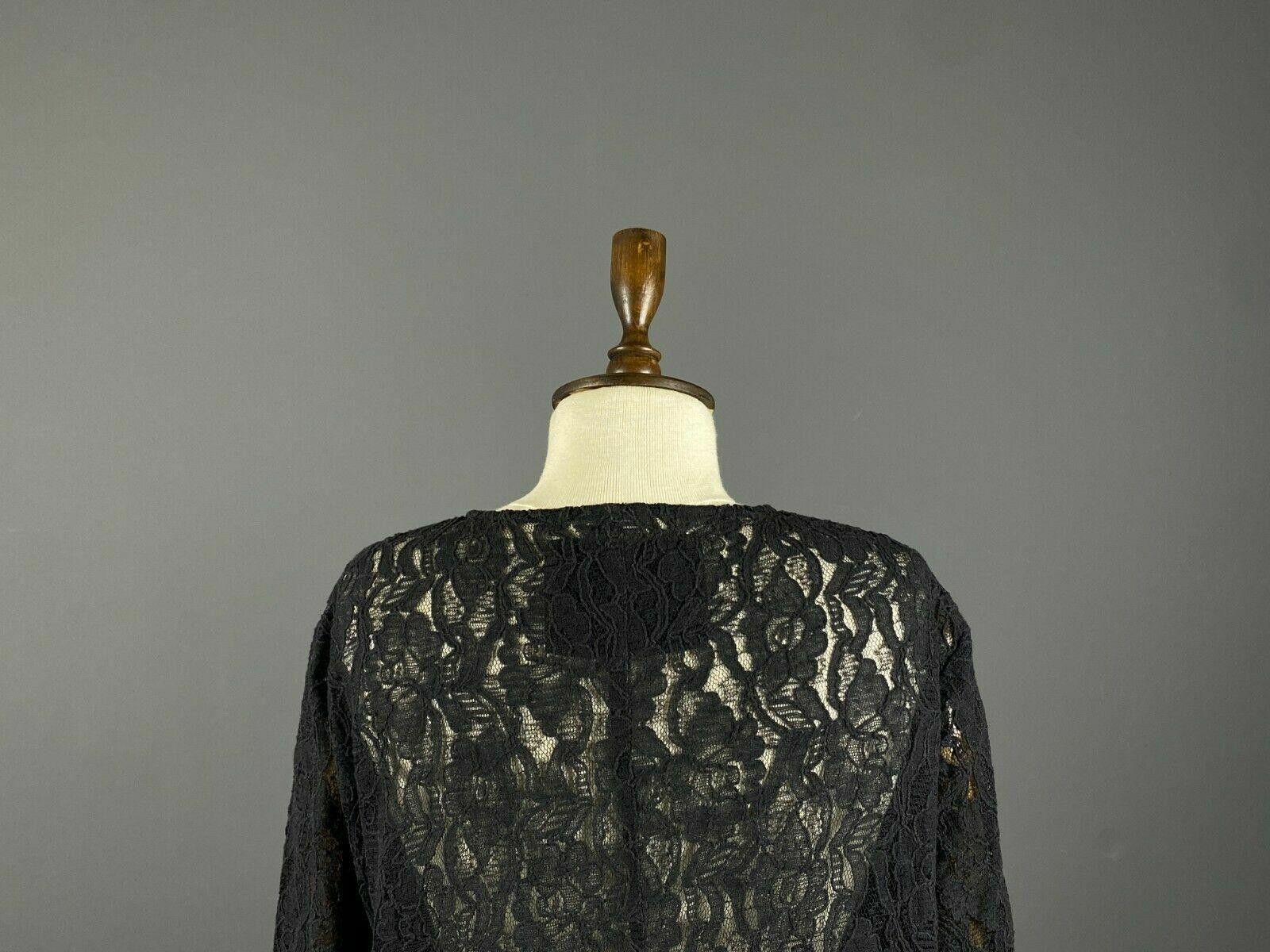 Massimo Osti The Masai Clothing Company Black Mesh Floral Dress Size L Size L / US 10 / IT 46 - 7 Thumbnail