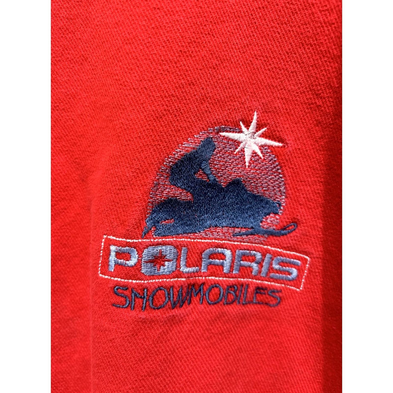 Vintage VINTAGE Polaris Indy Snowmobile Crewneck Sweatshirt Racing Mens Large Red 90s Polear? Size US L / EU 52-54 / 3 - 3 Thumbnail