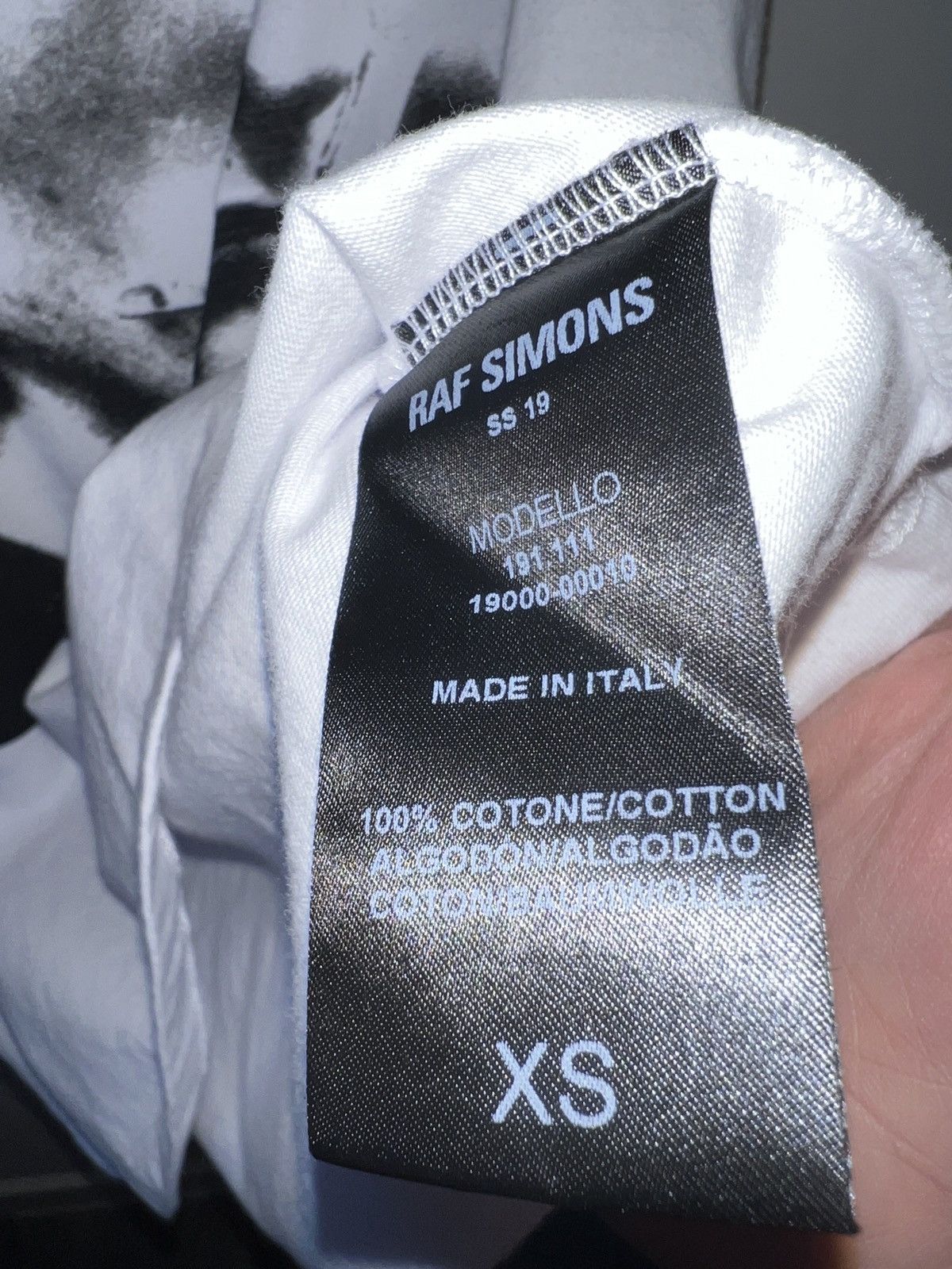 Raf Simons Raf Simons SS19 × Robert Mappethorpe June 19 tee XS Size US XS / EU 42 / 0 - 4 Thumbnail