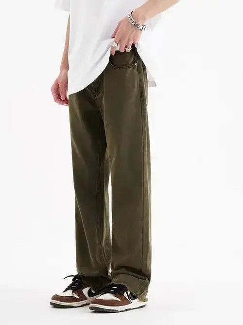 Japanese Brand × Jean Vintage Matcha Green Water Wash Jeans Size US 33 - 3 Thumbnail