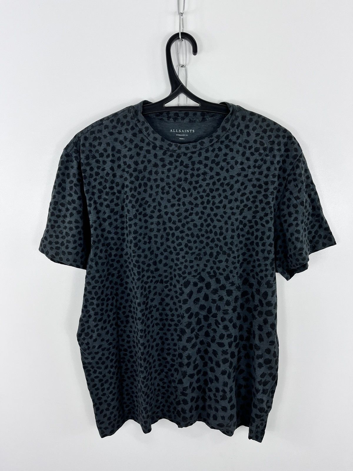 Allsaints × Vintage Allsaints T-Shirt Leopardo Style Black Size S Oversized Fit Size US S / EU 44-46 / 1 - 1 Thumbnail
