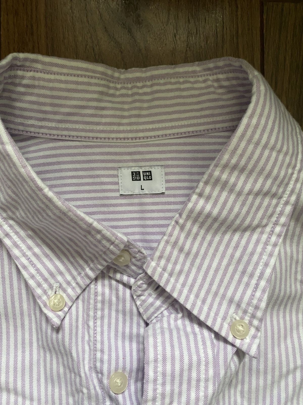 Japanese Brand × Uniqlo Uniqlo Button Up Pinkish purple stripes Size US L / EU 52-54 / 3 - 2 Thumbnail
