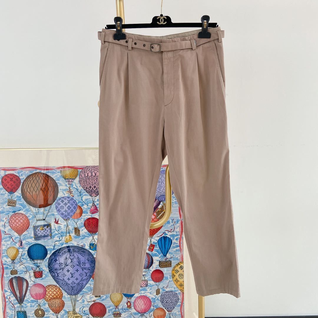Bottega Veneta Bottega Veneta Beige Belted Casual Pants Size 30 Size US 30 / EU 46 - 1 Thumbnail