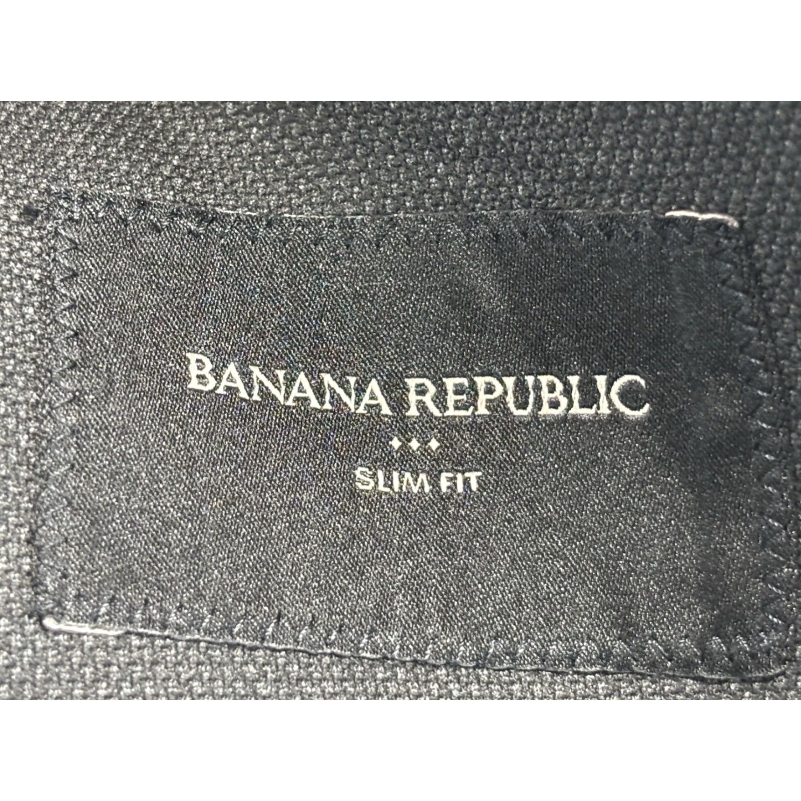 Banana Republic Banana Republic Slim Fit Blazer Jacket Sz 42R Mens Black Charcoal Size 42R - 6 Thumbnail
