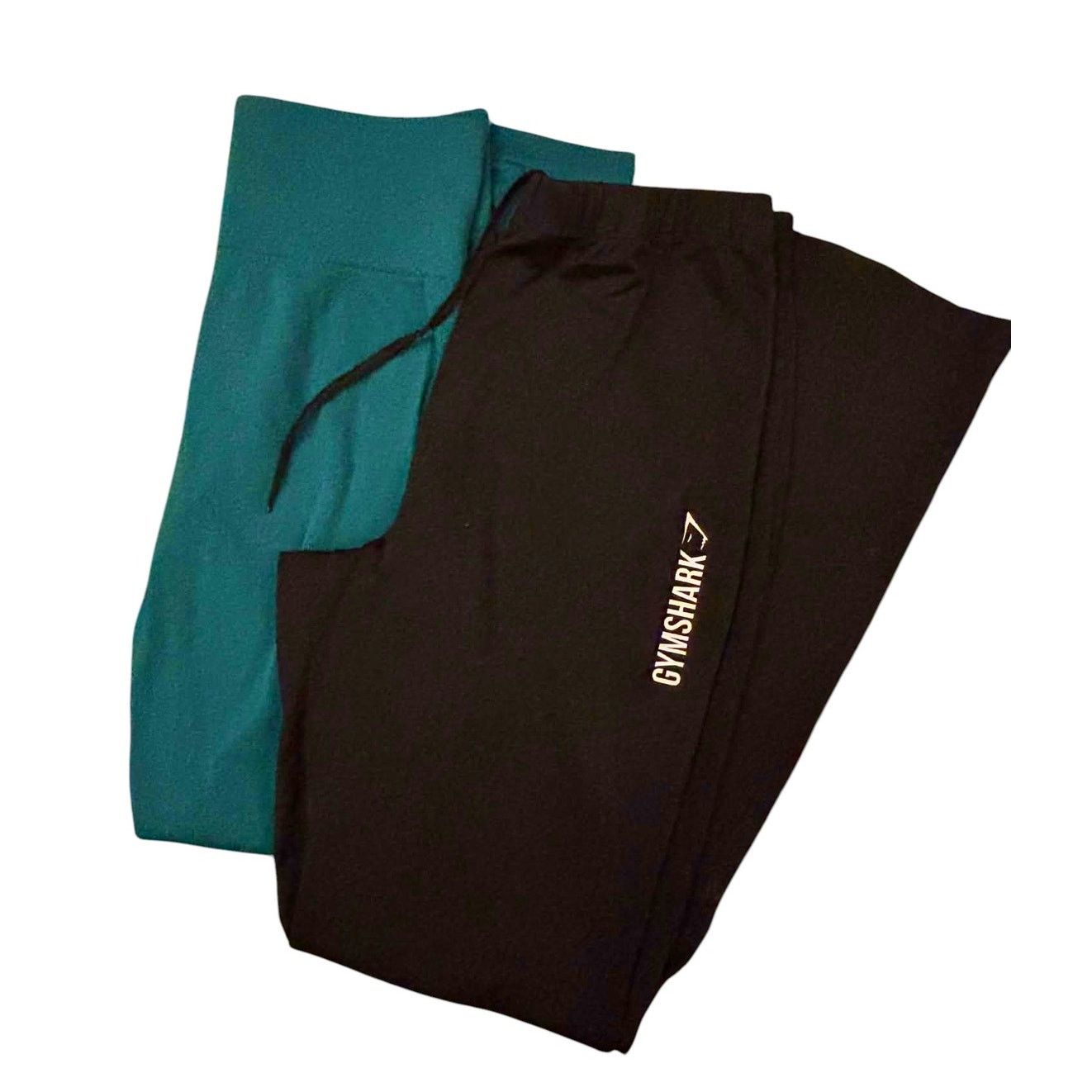 Gymshark Teal/Green Leggings & Black Sweatpants/Joggers Size Small Size 25" / US 0 / IT 36 - 3 Thumbnail