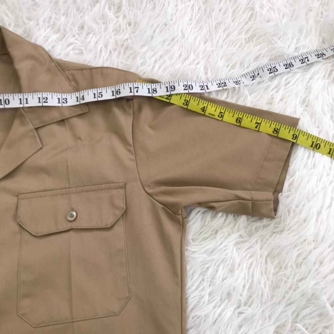 Army Of Me × Vintage Army Tan 445 Short Sleeve Shirt J.H.Rutter Rex Size US S / EU 44-46 / 1 - 9 Thumbnail