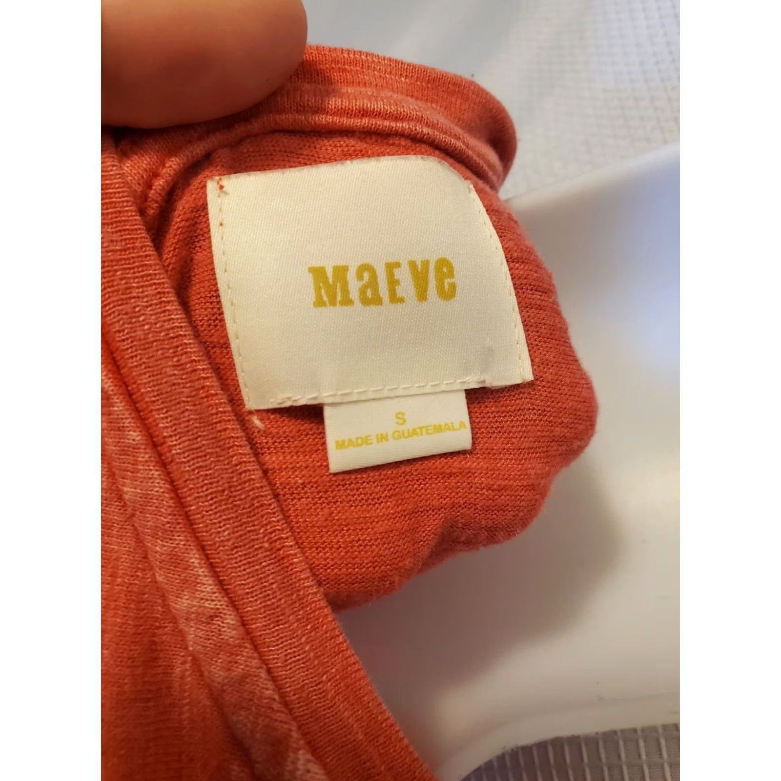 Vintage Maeve Tank Top Light Red Women’s Size Small Tie Side Burnout Jersey Size S / US 4 / IT 40 - 5 Thumbnail