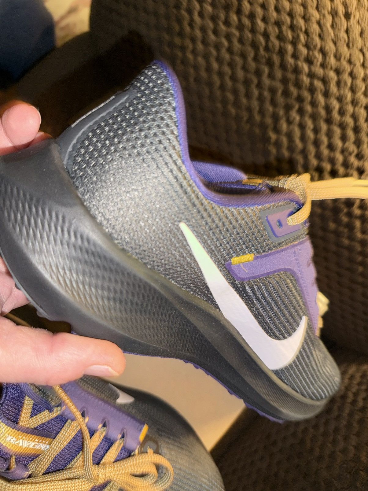 Nike Nike Air Zoom Pegasus 40 NFL “Baltimore Ravens” New in Box! Size US 9.5 / EU 42-43 - 5 Thumbnail