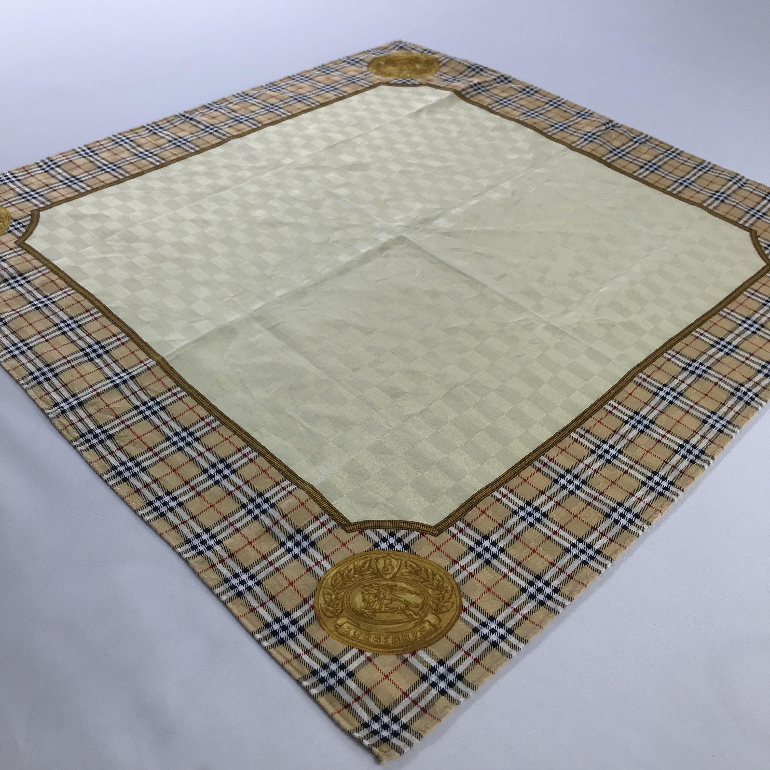 Burberry × Vintage Burberry Bandana / Handkerchief / Neckerchief - S1153 Size ONE SIZE - 2 Thumbnail