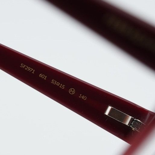 Salvatore Ferragamo Salvatore Ferragamo SF2971 601 Eyeglasses Red 53mm Cat Eye Size ONE SIZE - 8 Thumbnail