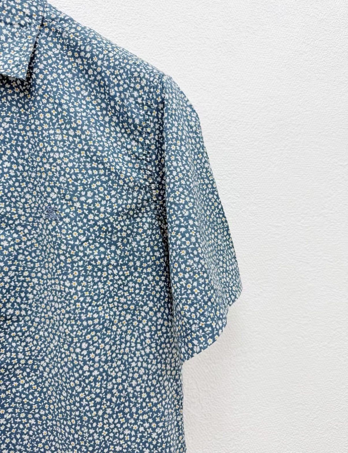 Burberry BURBERRY 100% Cotton Short Sleeve Shirt J30 Size US L / EU 52-54 / 3 - 3 Thumbnail