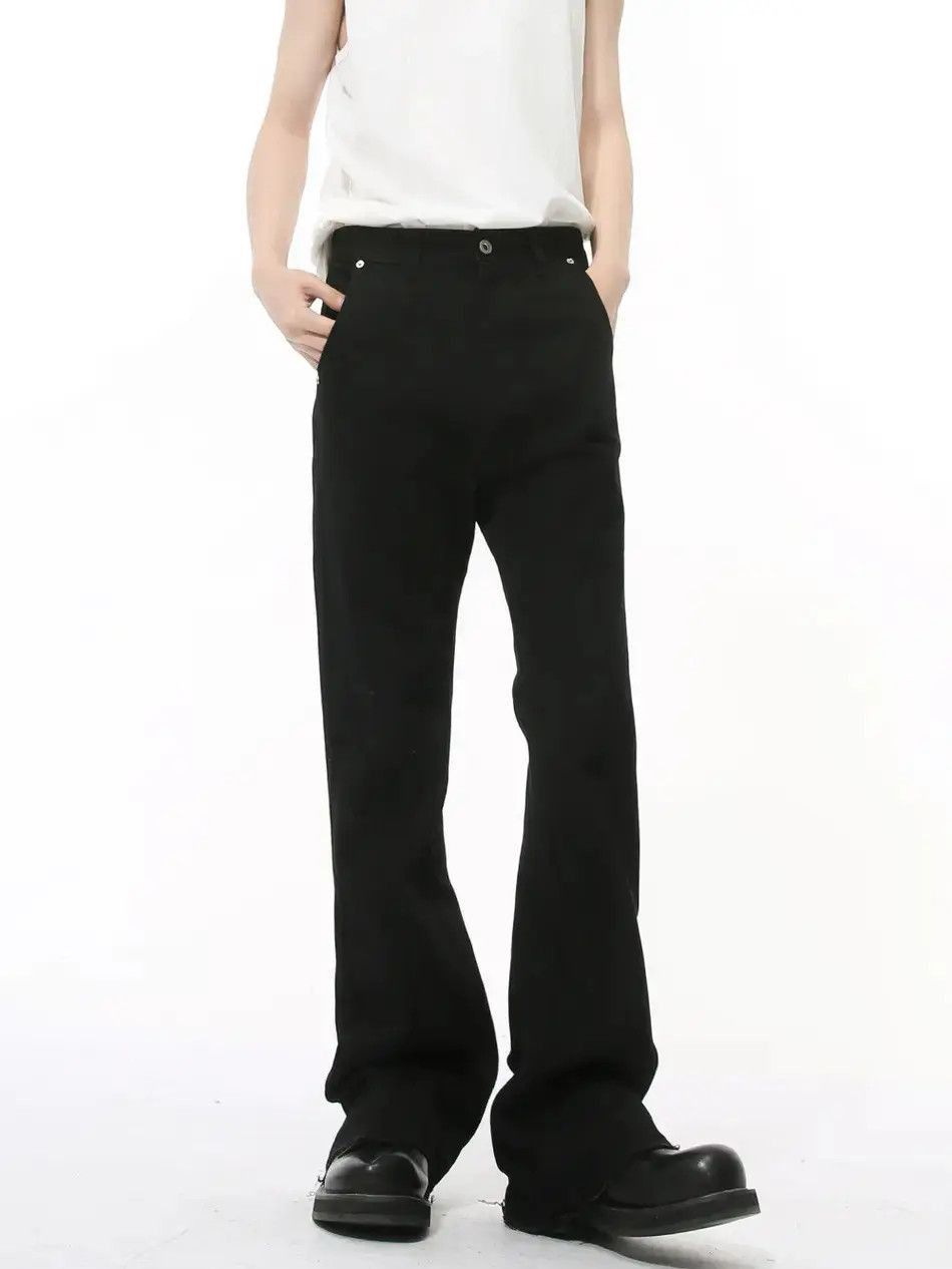 Japanese Brand Retro loose fringe micro flared jeans Size US 32 / EU 48 - 4 Thumbnail