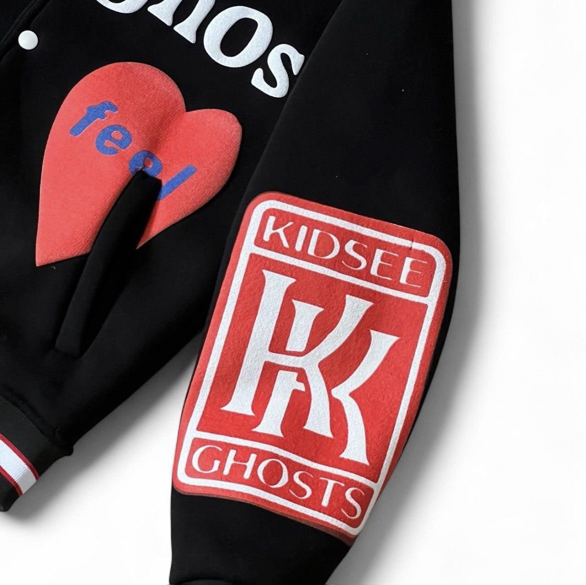 Designer × Vintage Kid Kudi Jacket ‘Lucky Me I See Ghost’ Sz: S Size US S / EU 44-46 / 1 - 3 Thumbnail