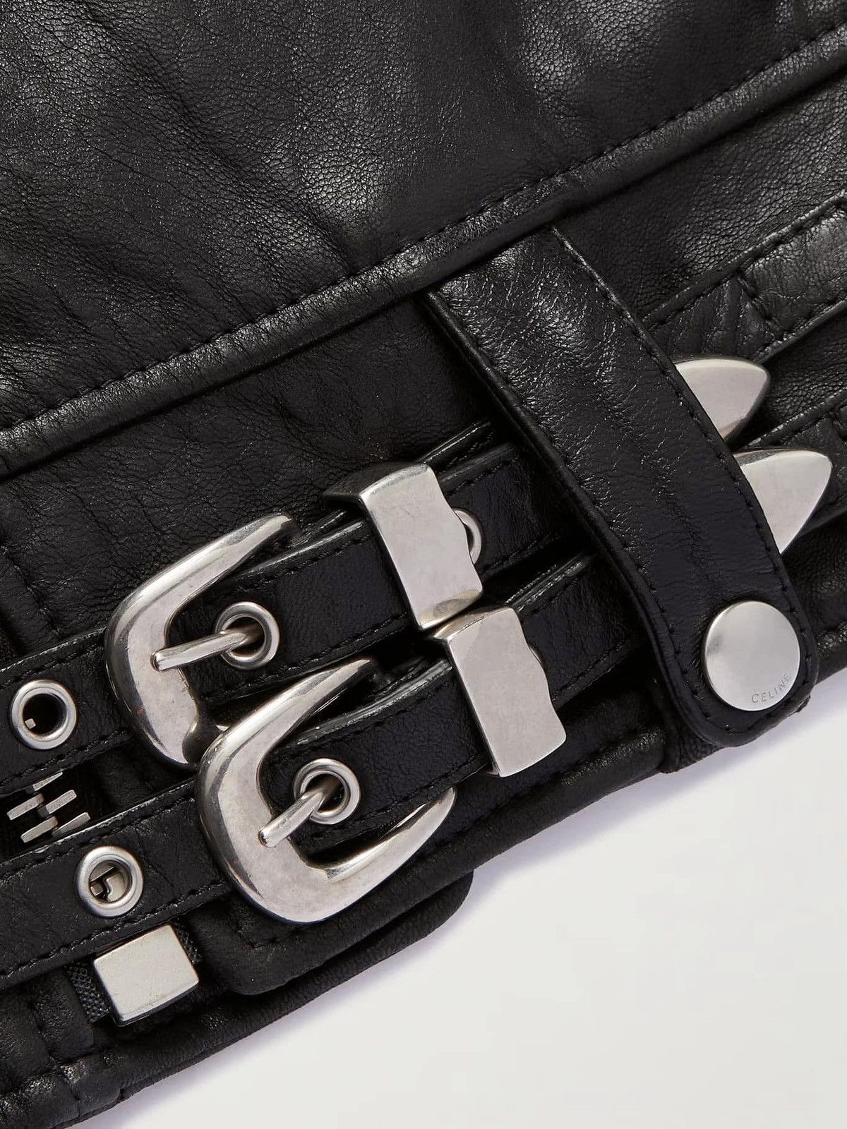 Celine RARE - SS22 Oversized Cowboy Lambskin Biker Vest 52 Size US L / EU 52-54 / 3 - 22 Thumbnail