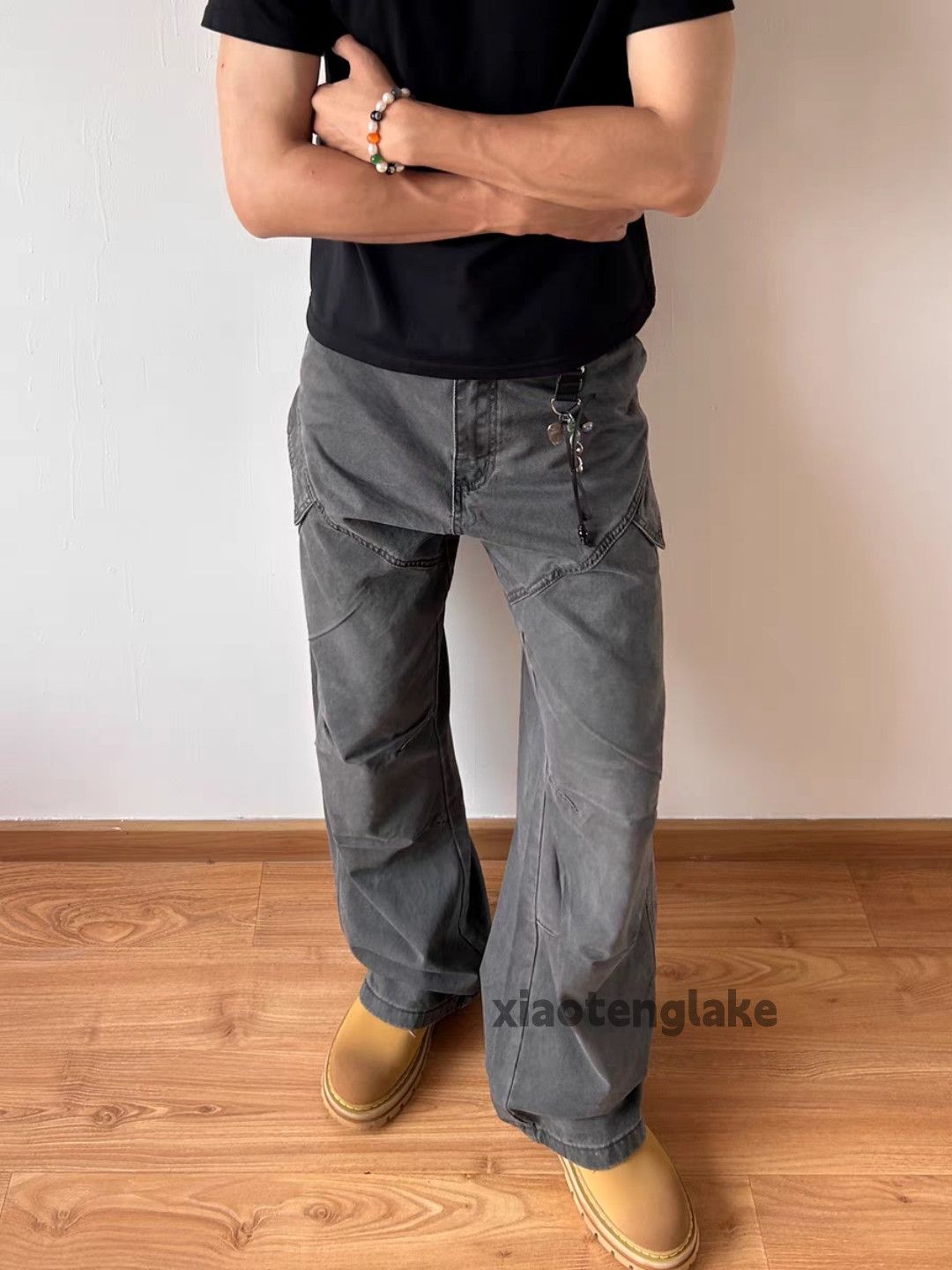 Designer × Japanese Brand × Vintage Unisex washed faded cleanfit skate hiphop cargo pants Size US 32 / EU 48 - 5 Thumbnail
