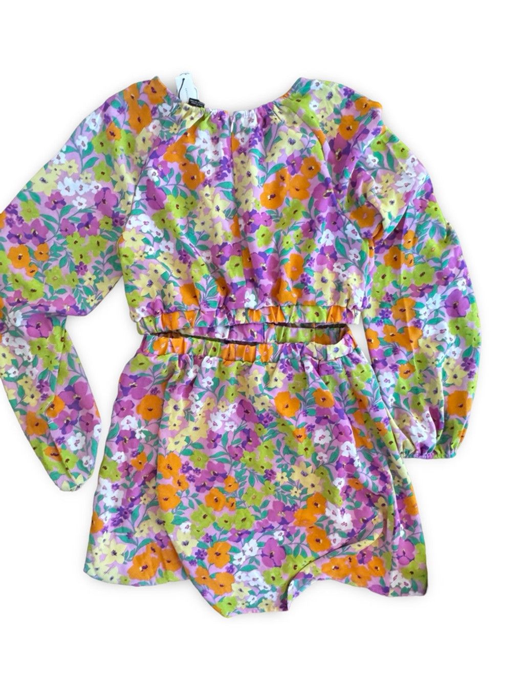 Sanctuary Sanctuary Floral Long-Sleeve Cutout Romper - Small (NWT) Size S / US 4 / IT 40 - 3 Thumbnail
