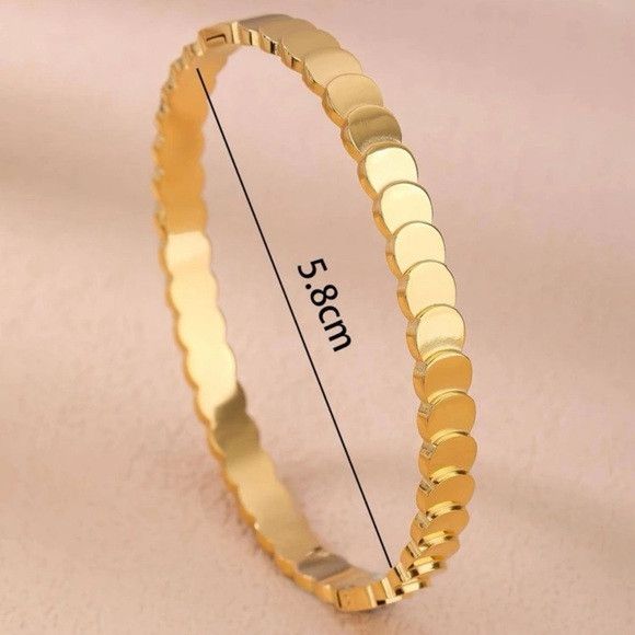 Other Fashion Stainless Steel Round Bangle For Women Size ONE SIZE - 4 Thumbnail